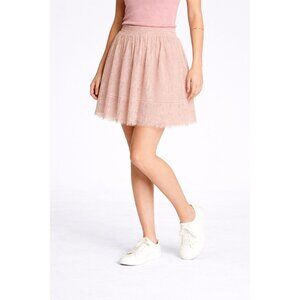 Xhilaration Womens Pink Lace Mini Skirt Nylon/Cotton Blend Size Medium